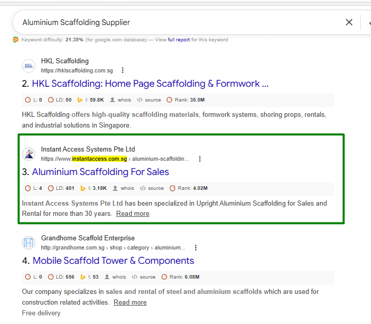 SEO Screenshot 3